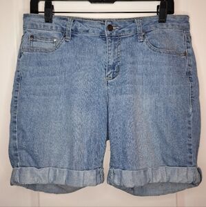 Earl Jeans Light Blue Denim Shorts Size 12